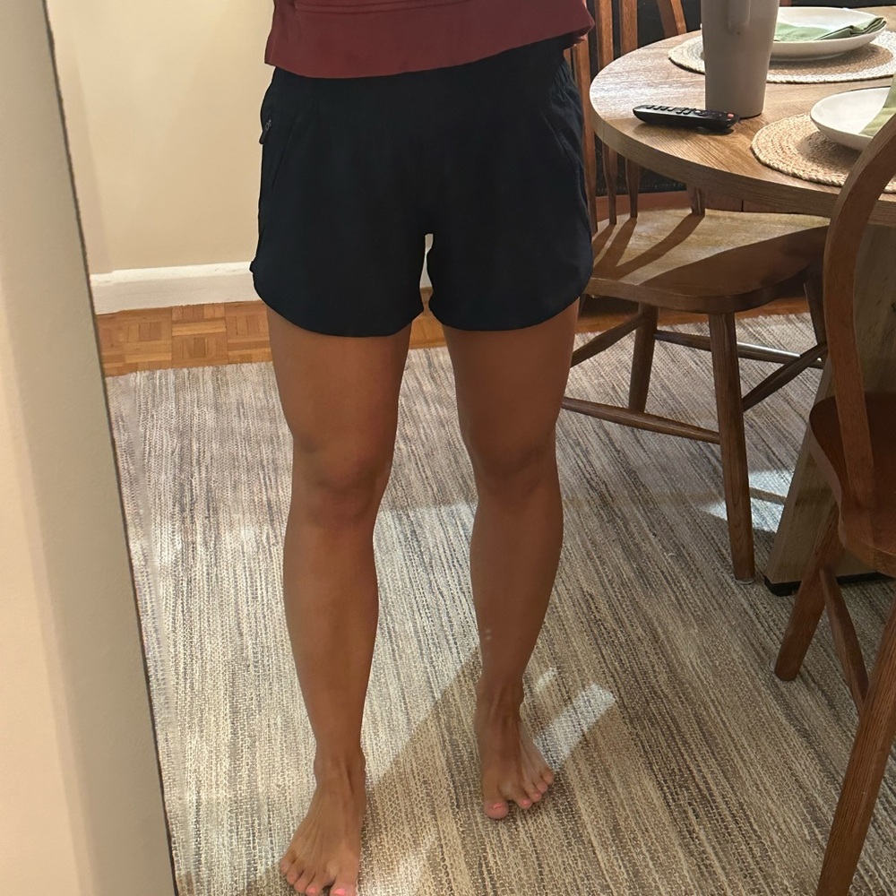 Lululemon Athletica Tracker Shorts in Navy Blue